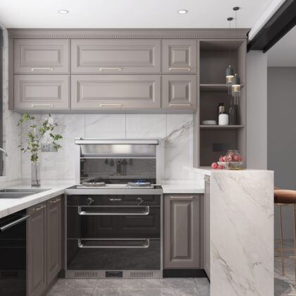 Compact Kitchen Cabinet for Urban Sophistication | GalaxyHome