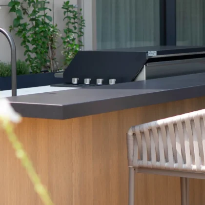 Weather-Resistant Outdoor Grill Cabinet with Integrated Storage | GalaxyHome