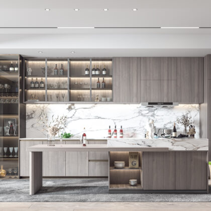 Open-Concept Kitchen Cabinet for Flexible Styling | GalaxyHome