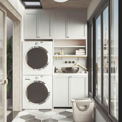 Smart Laundry Storage Cabinet for Organized Living | GalaxyHome