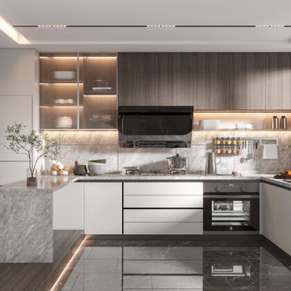 Zoned Kitchen Storage Cabinet for Structured Living | GalaxyHome