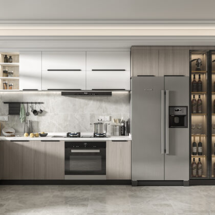Corner Kitchen Cabinet for Architectural Space Use | GalaxyHome