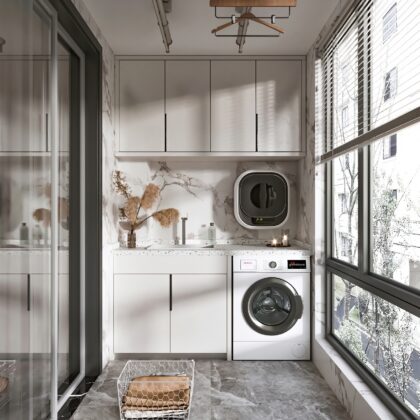 Hidden Laundry Organizer Cabinet for Clean Interiors | GalaxyHome