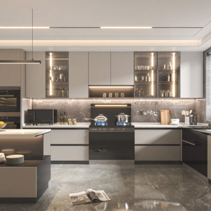 Functional Kitchen Cabinet for Elevated Daily Rituals | GalaxyHome