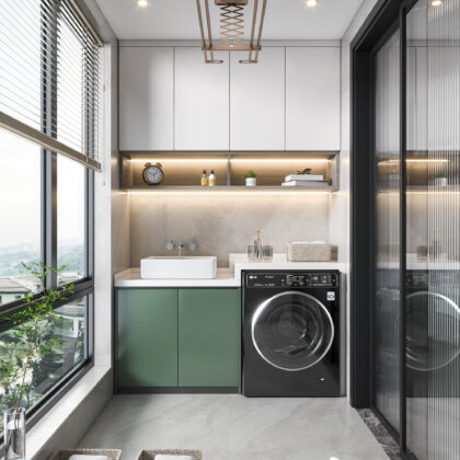 Multi-Storage Laundry Cabinet for Family Homes | GalaxyHome