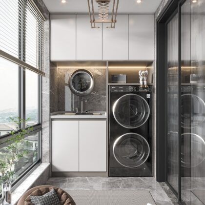 Large Capacity Laundry Storage Cabinet for Busy Homes | GalaxyHome