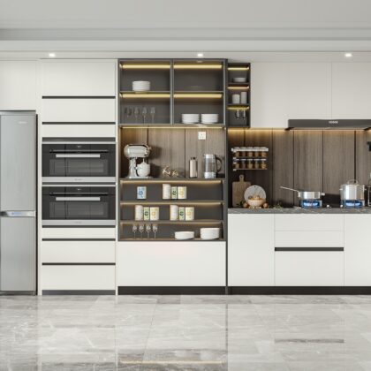 Wall-Integrated Kitchen Cabinet for Seamless Interiors | GalaxyHome
