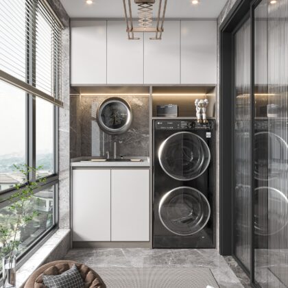 Easy-Access Laundry Storage Cabinet for Daily Convenience | GalaxyHome