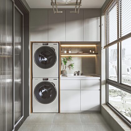 Functional Storage Laundry Cabinet for Utility Areas | GalaxyHome