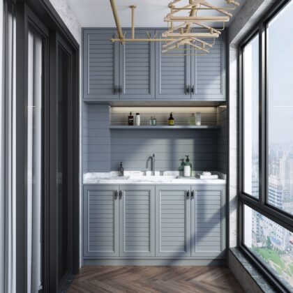 Compact Home Laundry Cabinet for Efficient Storage | GalaxyHome