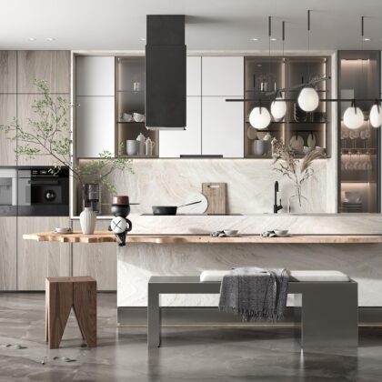 Elegant Kitchen Cabinet for Refined Interiors | GalaxyHome