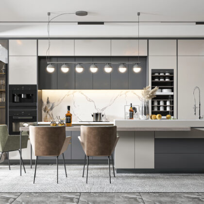 Concealed Appliance Storage Cabinet for Clean Design | GalaxyHome