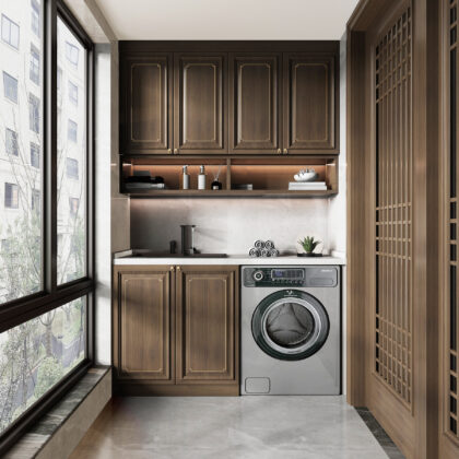Minimal Space Laundry Cabinet for Urban Homes | GalaxyHome