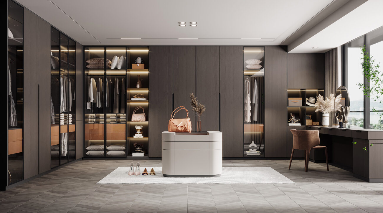 Master Suite Wardrobes Designed for Refined Living