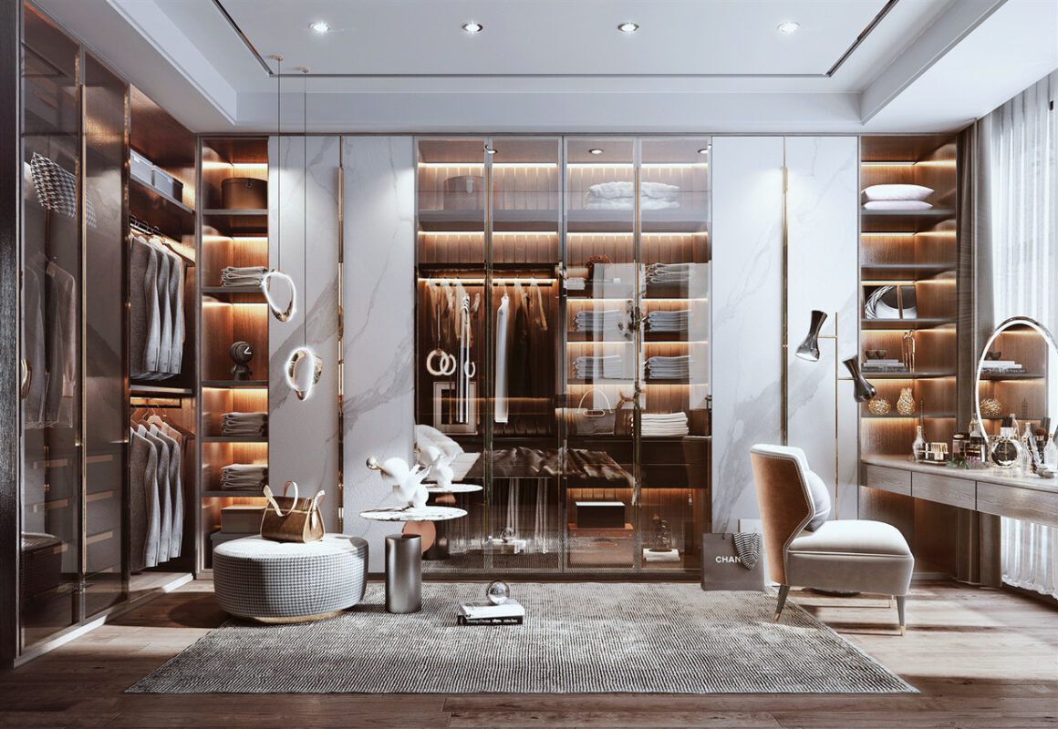 Exclusive Wardrobe Interiors with Personalized Storage