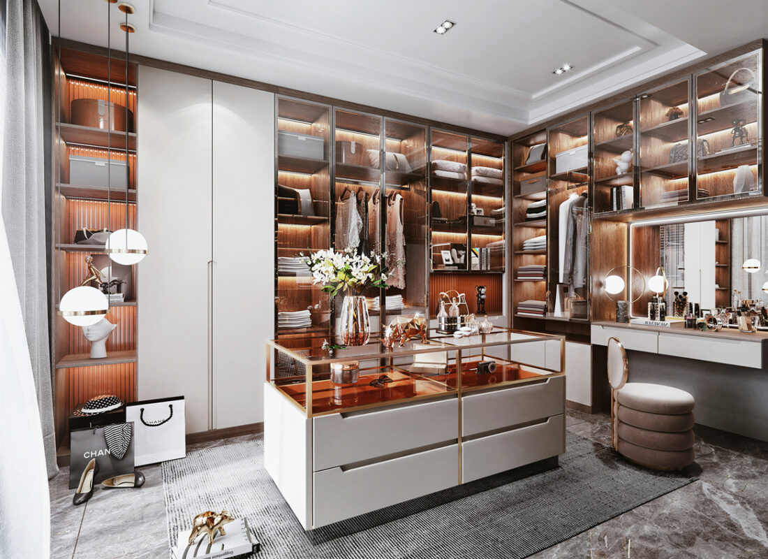 Customized Wardrobe Solutions for Elegant Master Suites