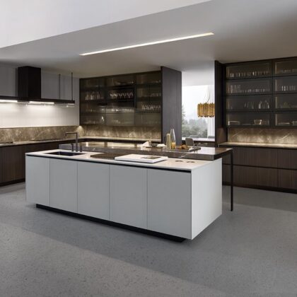 Minimalist High-End Kitchen Cabinet Collection | Seamless Built-in Style | GalaxyHome